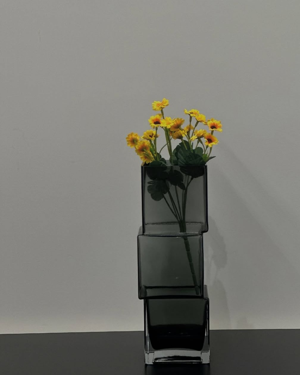 89 Geometric Elegance Stacked Cube Vase - Image 1