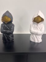 Faceless Hooded Resin Statue - Image 4