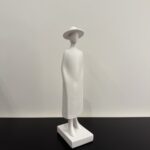 Modern Resin Woman Sculpture with Cap