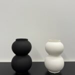 Double-Bulb Ceramic Vase