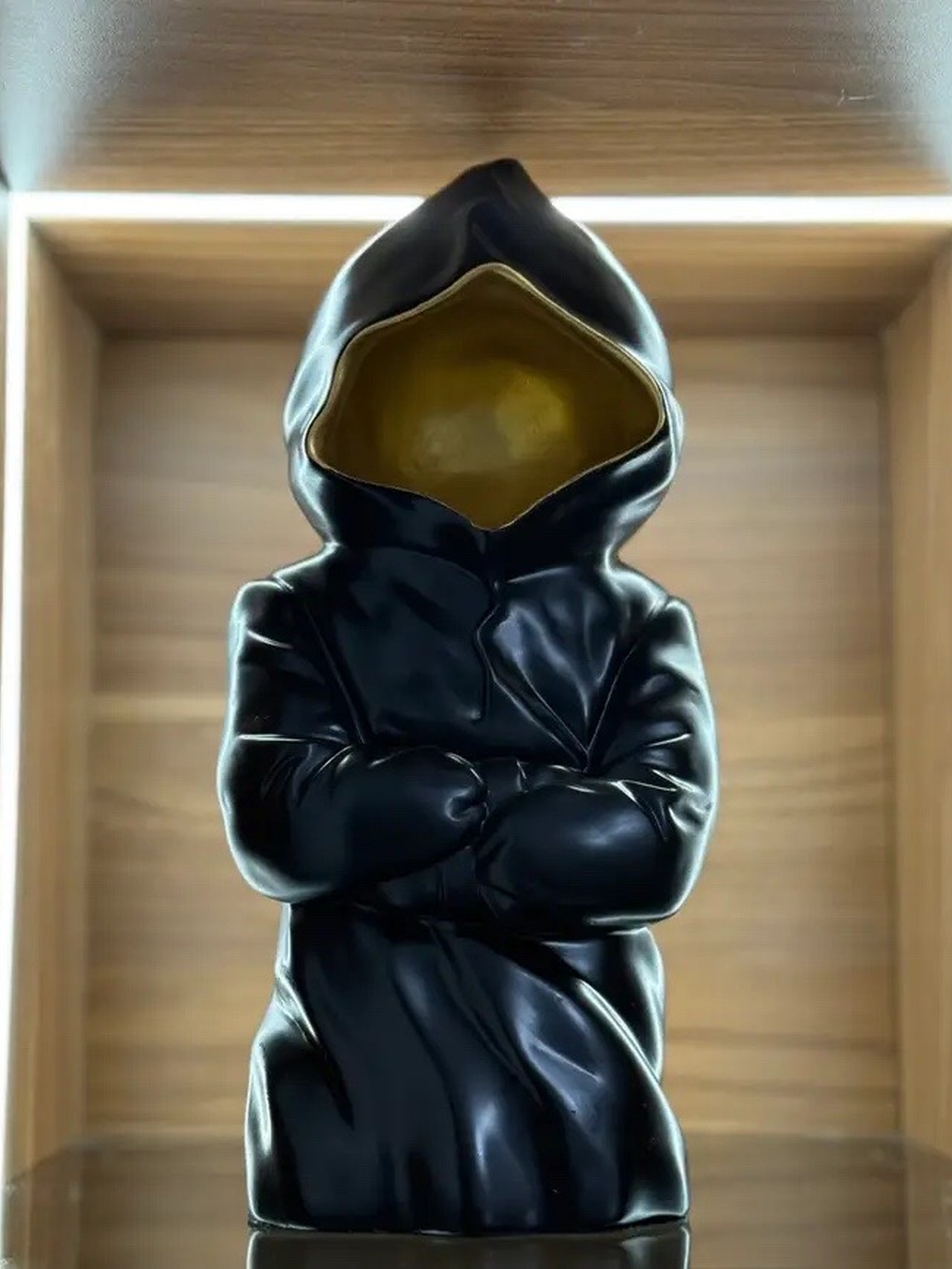 IMG_8752 Faceless Hooded Resin Statue - Image 1