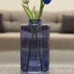 Mauve Glass Decorative Vase