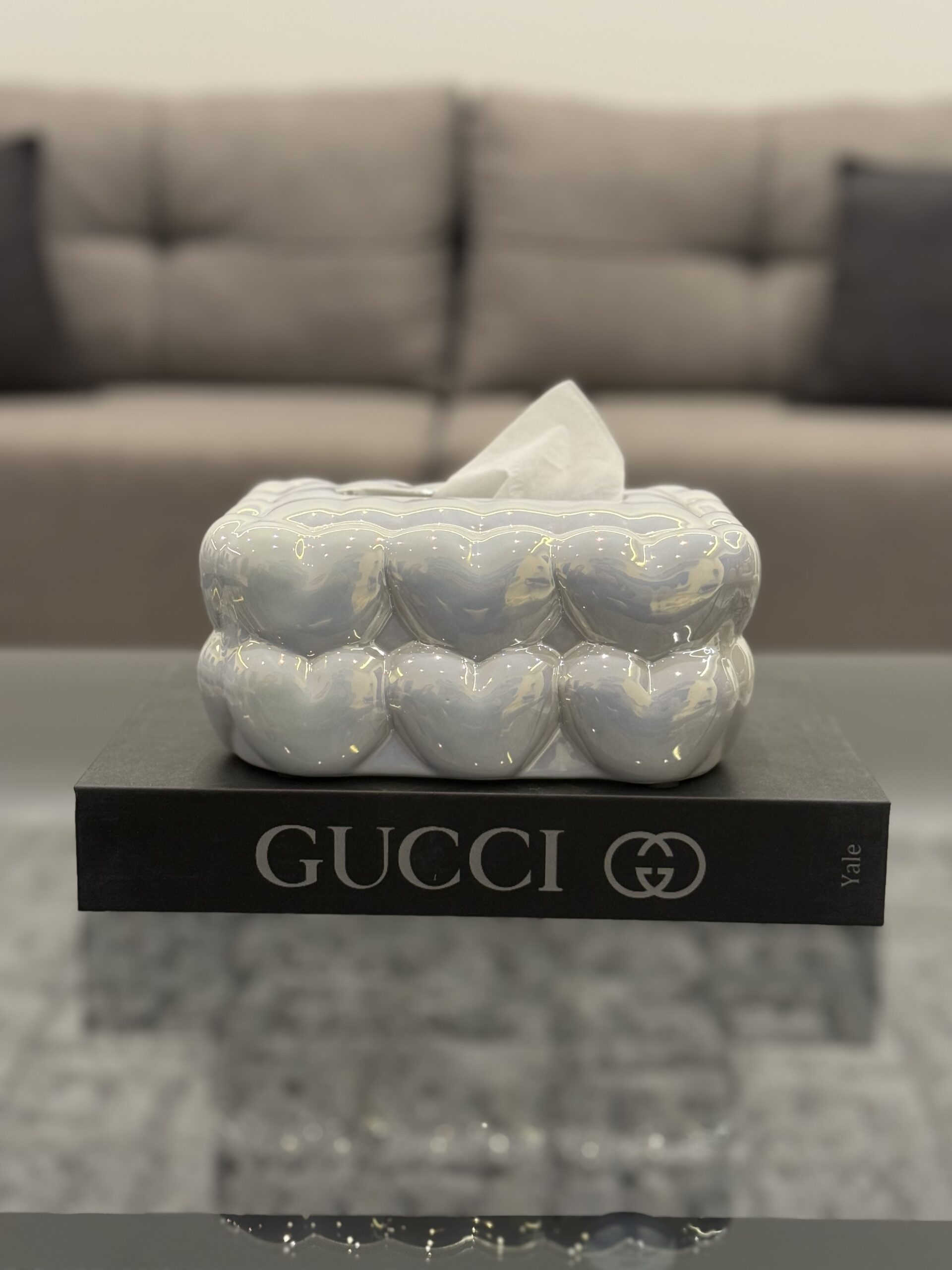 IMG_0802 Heart ceramic tissue box - Image 1