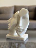 Heavy Granite Face Sculpture - Image 2