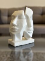 Heavy Granite Face Sculpture