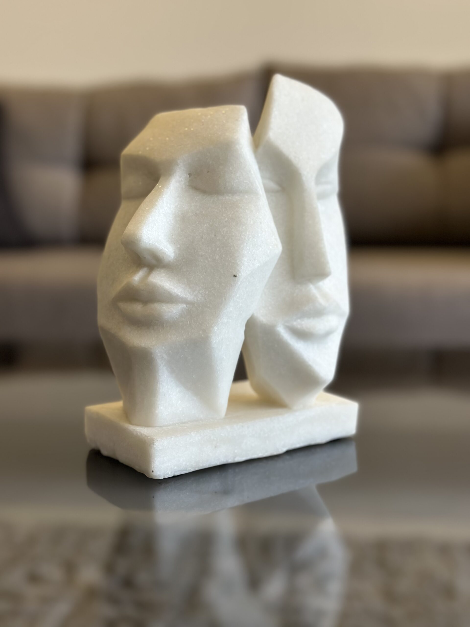 IMG_2295 Heavy Granite Face Sculpture - Image 1